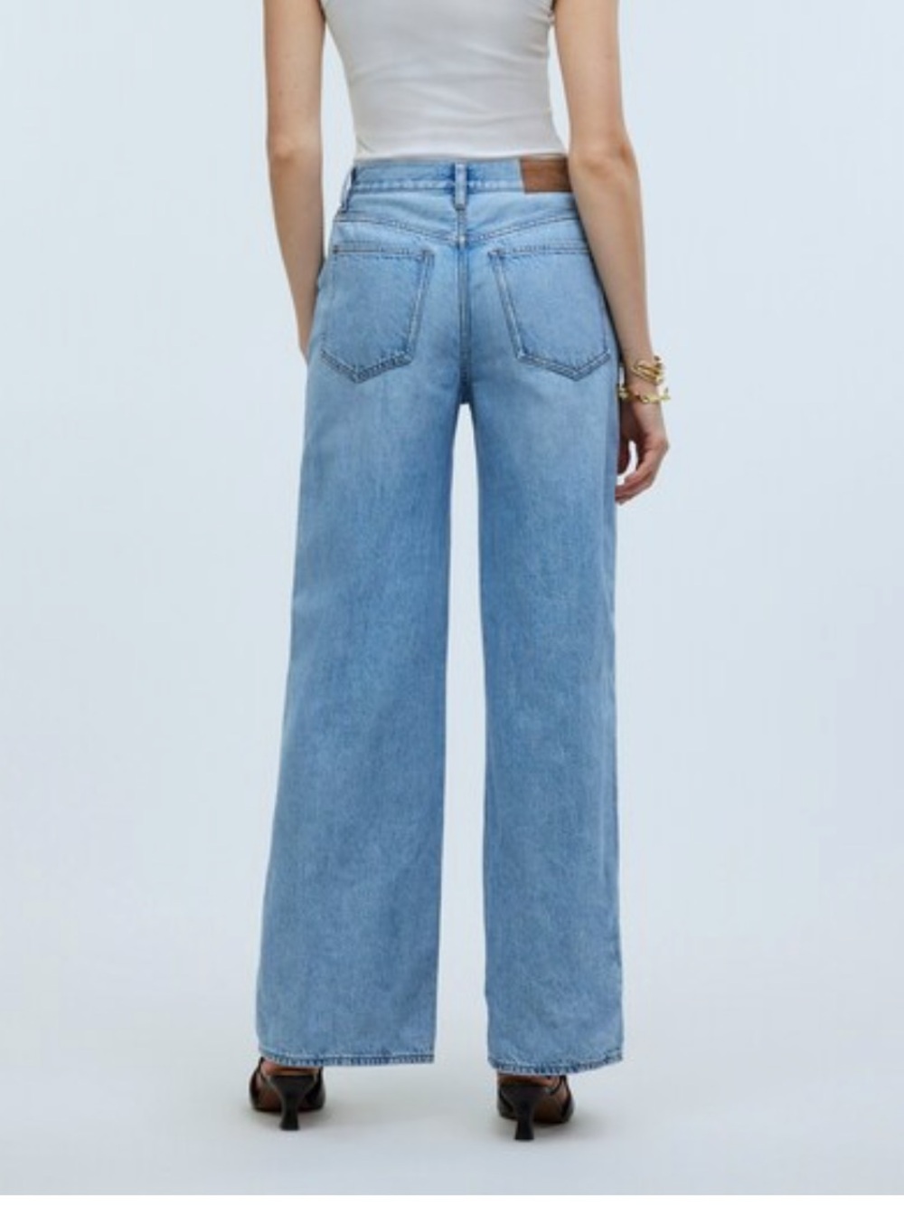 Madewell Superwide-Leg Jeans Size 32 Light Blue Wash Baggy Slouchy 90s Relaxed - Picture 13 of 13